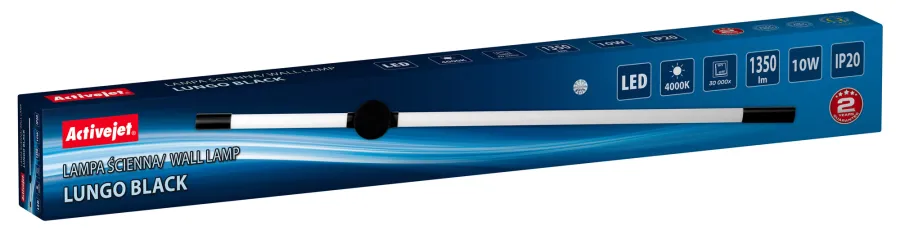 Lampa ścienna LED Activejet AJE-LUNGO Black