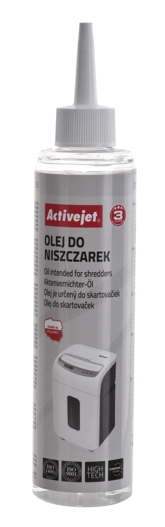 Olej do niszczarek Activejet ASO-250 (250ml)