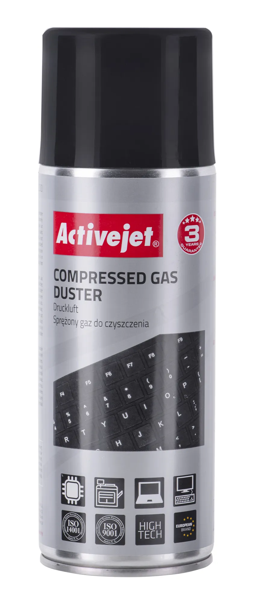 Activejet AOC-200 Sprężone powietrze (400 ml). Powietrze w sprayu do czyszczenia trudno dostępnych miejsc