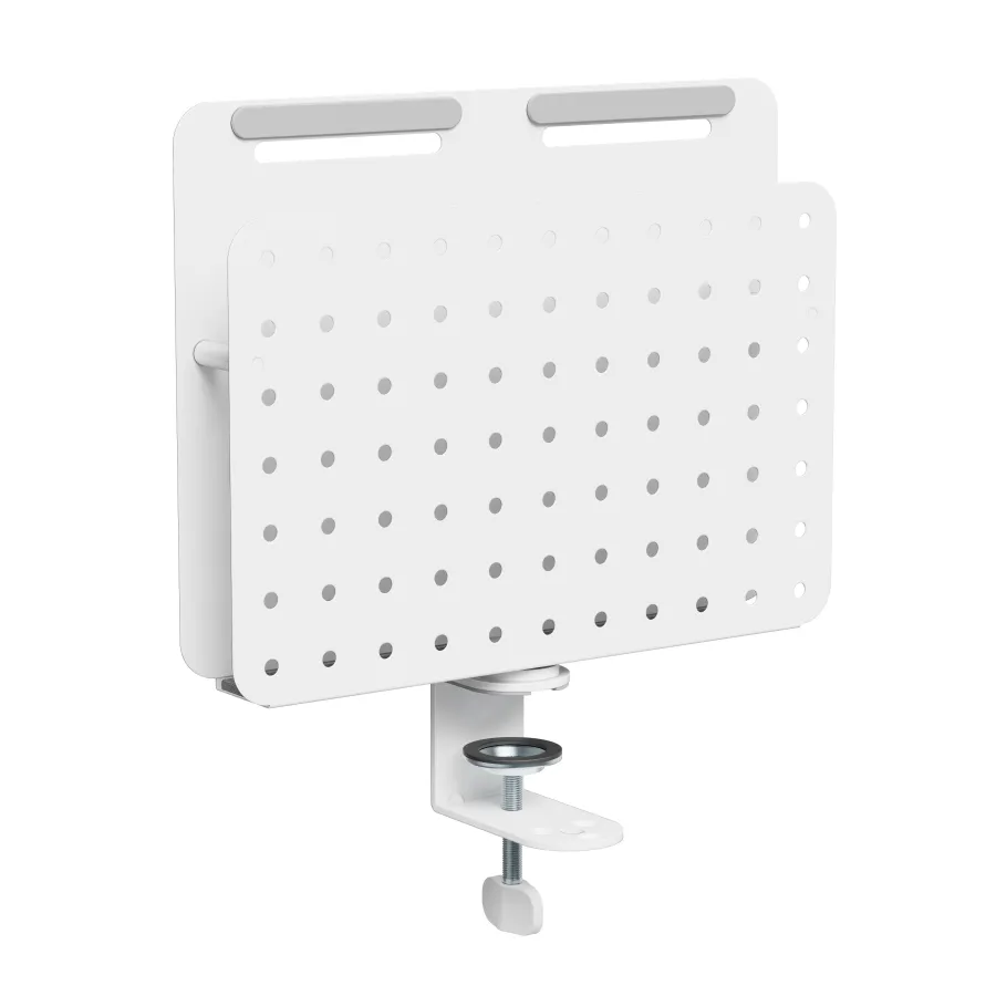 Activejet Organizer na biurko APB-006W. Obrotowa tablica perforowana z organizatorem pionowy. Kolor szaro biały