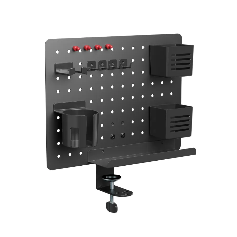 Activejet Organizer na biurko APB-002B. Obrotowa tablica perforowana. Kolor czarny matowy